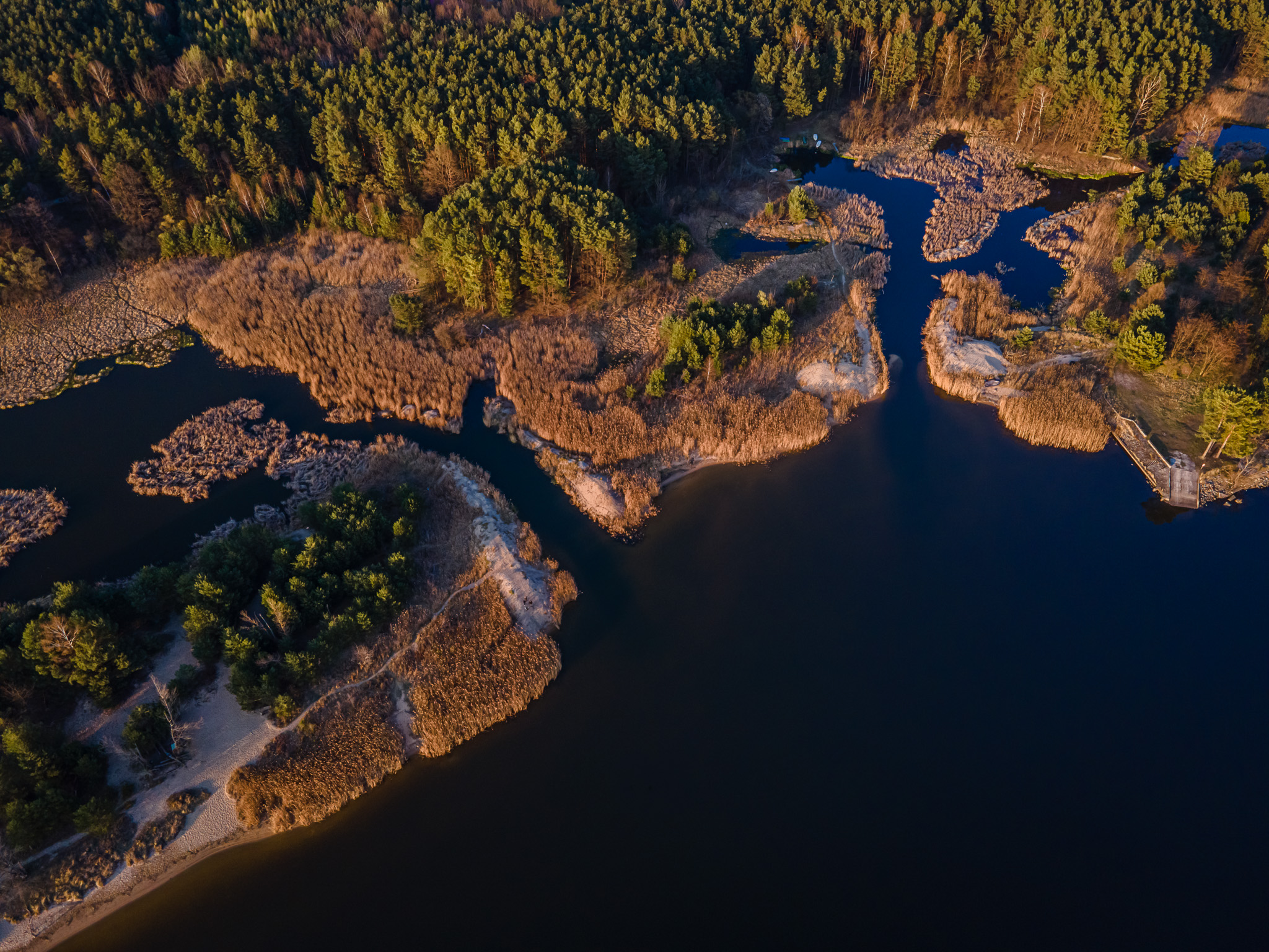 Jezioro Turawskie — widok lotniczy
